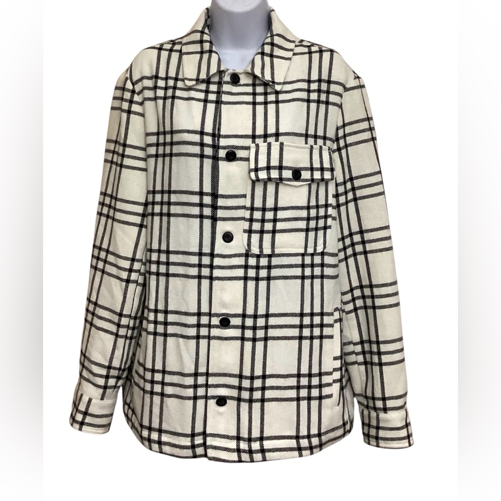 Zara Black and White Utility Jacket